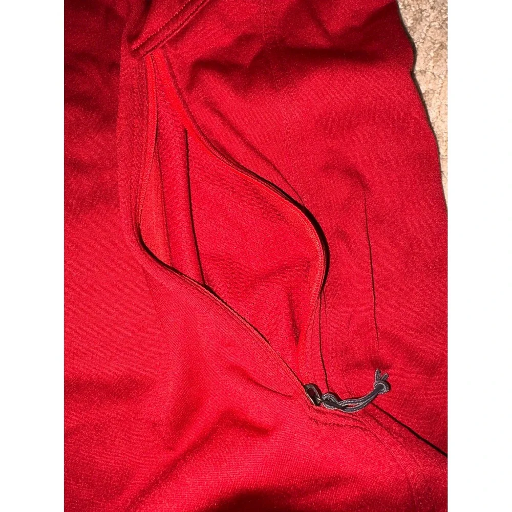The North Face Mens Apex Bionic WindWall Softshell Vest Red XL Full Zip Fleece